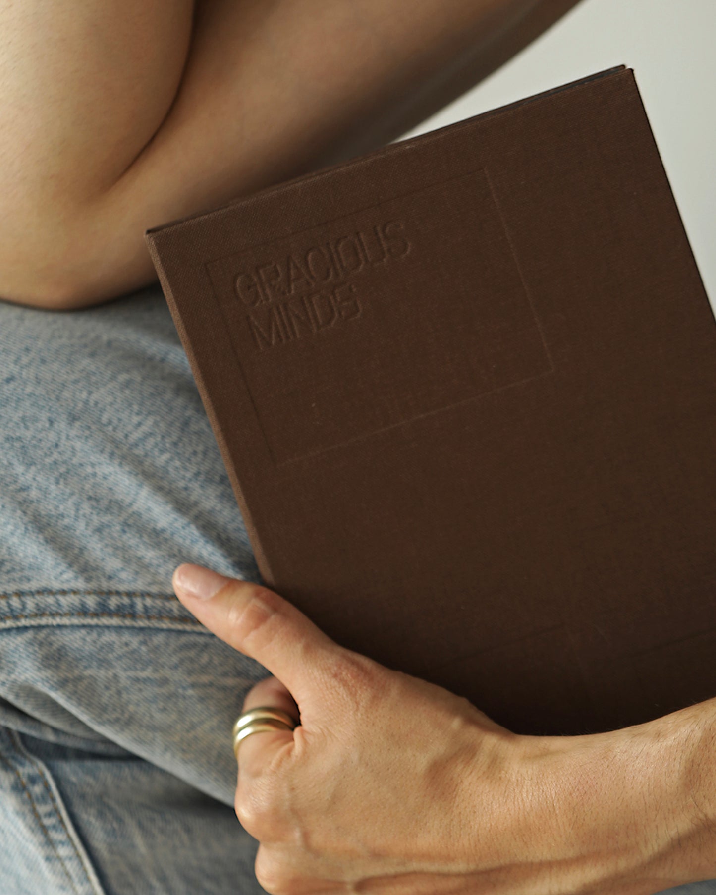 Gracious Minds Reflections Linen + Stone Paper Journal (Burnt Amber)